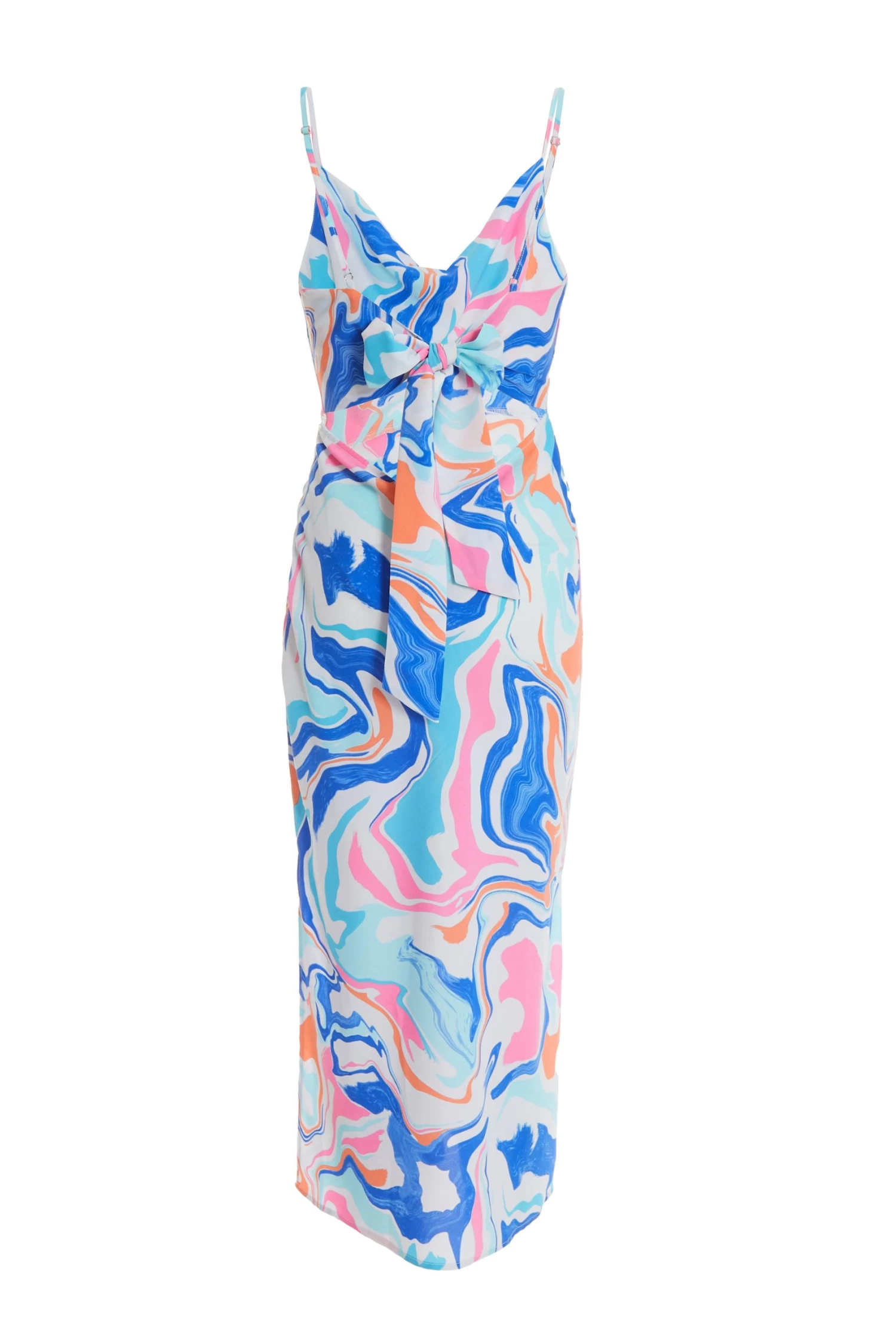 Multicolored Marble Print Midaxi Dress 5 Multicolored Marble Print Midaxi Dress - Image 5