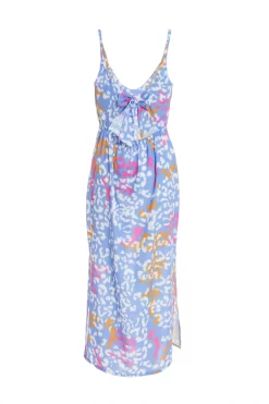 Blue Animal Print Split Midaxi Dress 10 Blue Animal Print Split Midaxi Dress -Women Clothing Sale 00100038228 ZB scaled