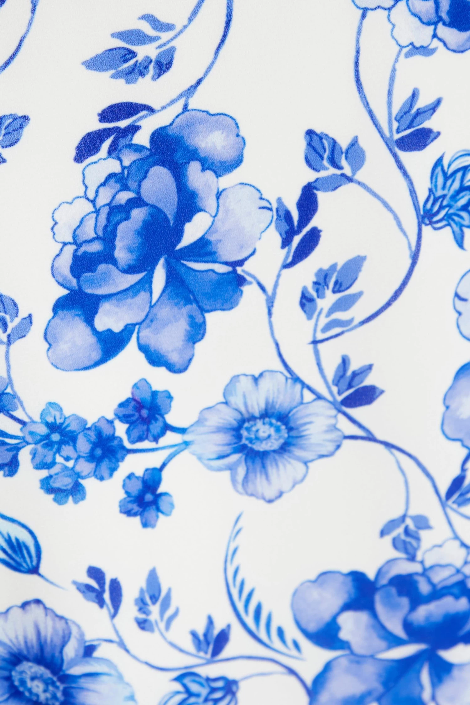 White Floral Wrap Dip Hem Midi Dress 6 White Floral Wrap Dip Hem Midi Dress - Image 6