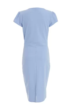 Light Blue Cap Sleeve Midi Dress 10 Light Blue Cap Sleeve Midi Dress -Women Clothing Sale 00100038248 ZB scaled