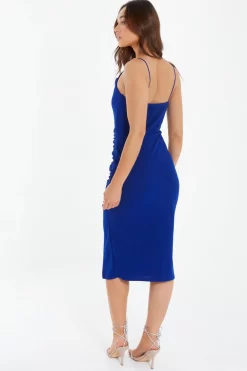 Royal Blue Ruched Bodycon Midi Dress 8 Royal Blue Ruched Bodycon Midi Dress -Women Clothing Sale 00100038259 XB scaled