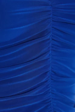 Royal Blue Ruched Crop Top -Women Clothing Sale 00100038262 ZS scaled