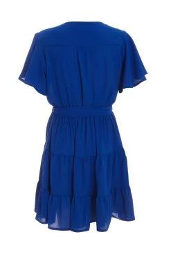 Royal Blue Wrap Skater Dress 10 Royal Blue Wrap Skater Dress -Women Clothing Sale 00100038349 ZB