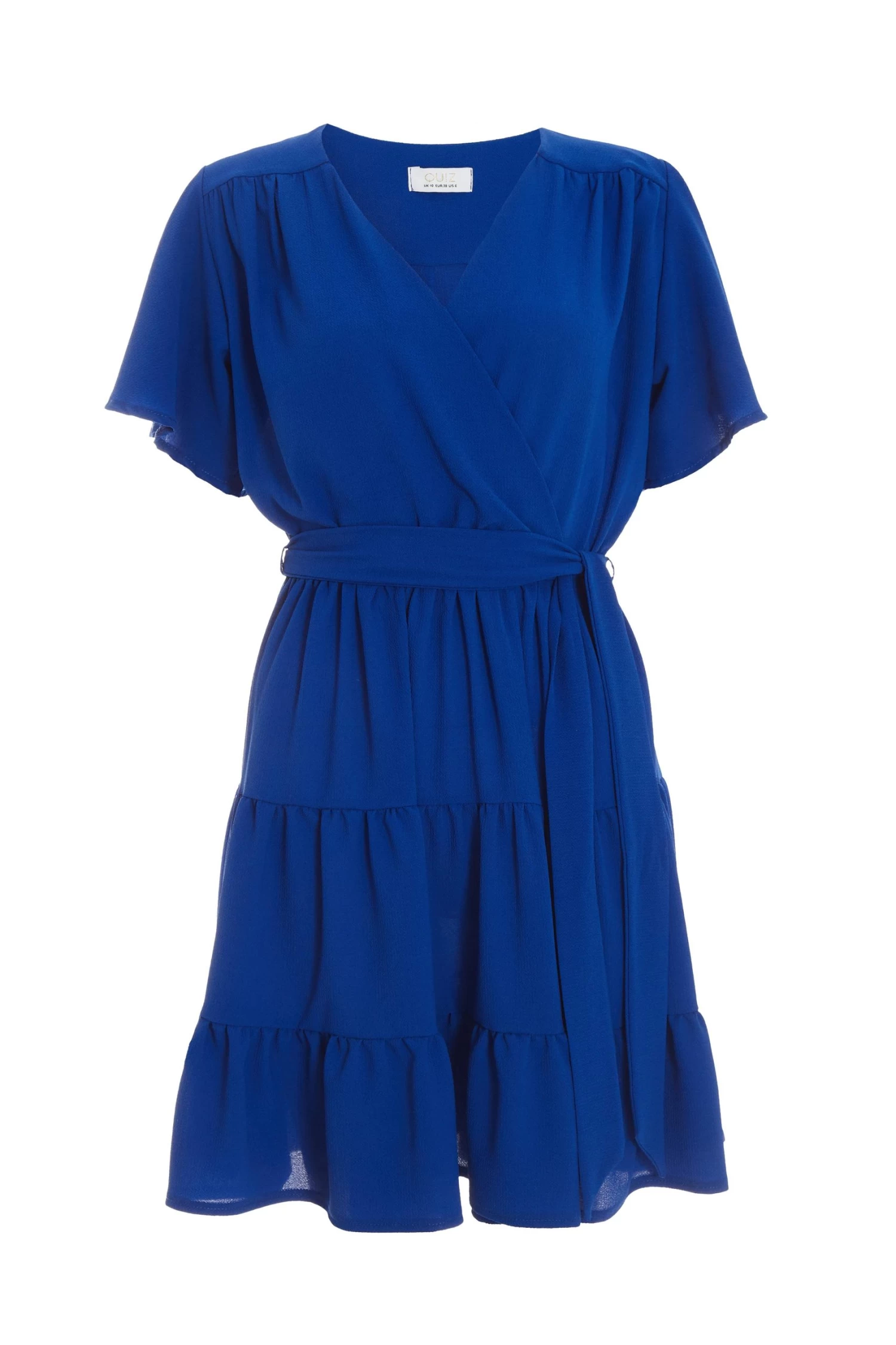 Royal Blue Wrap Skater Dress 1 Royal Blue Wrap Skater Dress