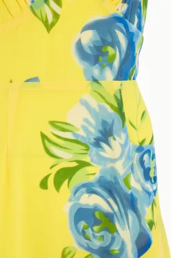 Yellow Floral Midaxi Dress -Women Clothing Sale 00100038367 ZS scaled