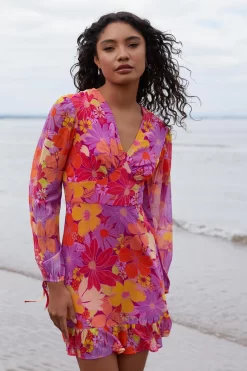 Pink Floral Skater Dress 9 Pink Floral Skater Dress -Women Clothing Sale 00100038432 XS scaled