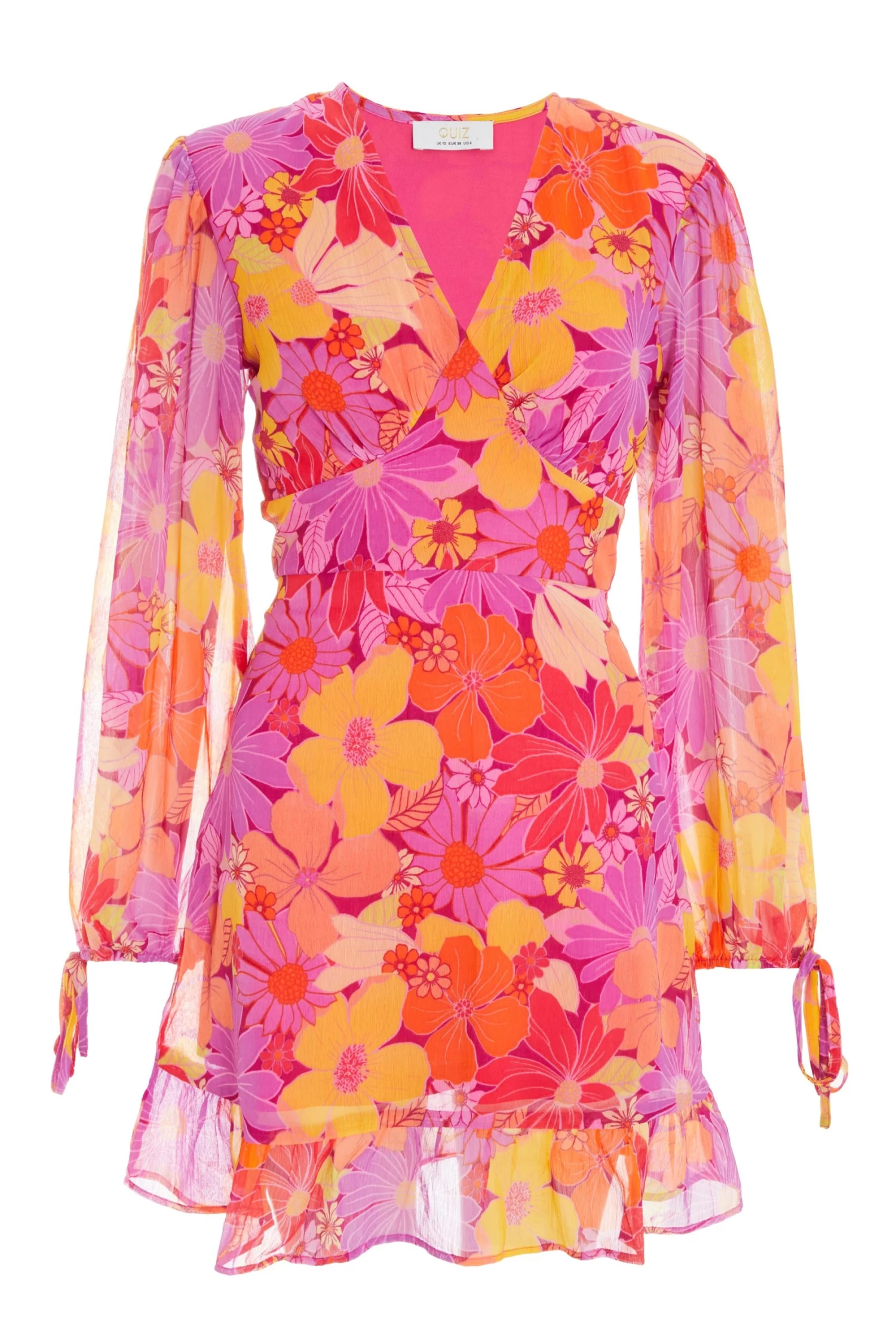 Pink Floral Skater Dress 1 Pink Floral Skater Dress