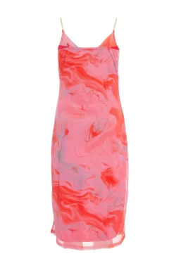 Petite Orange Tie Dye Midaxi Dress -Women Clothing Sale 00100038442 ZB scaled