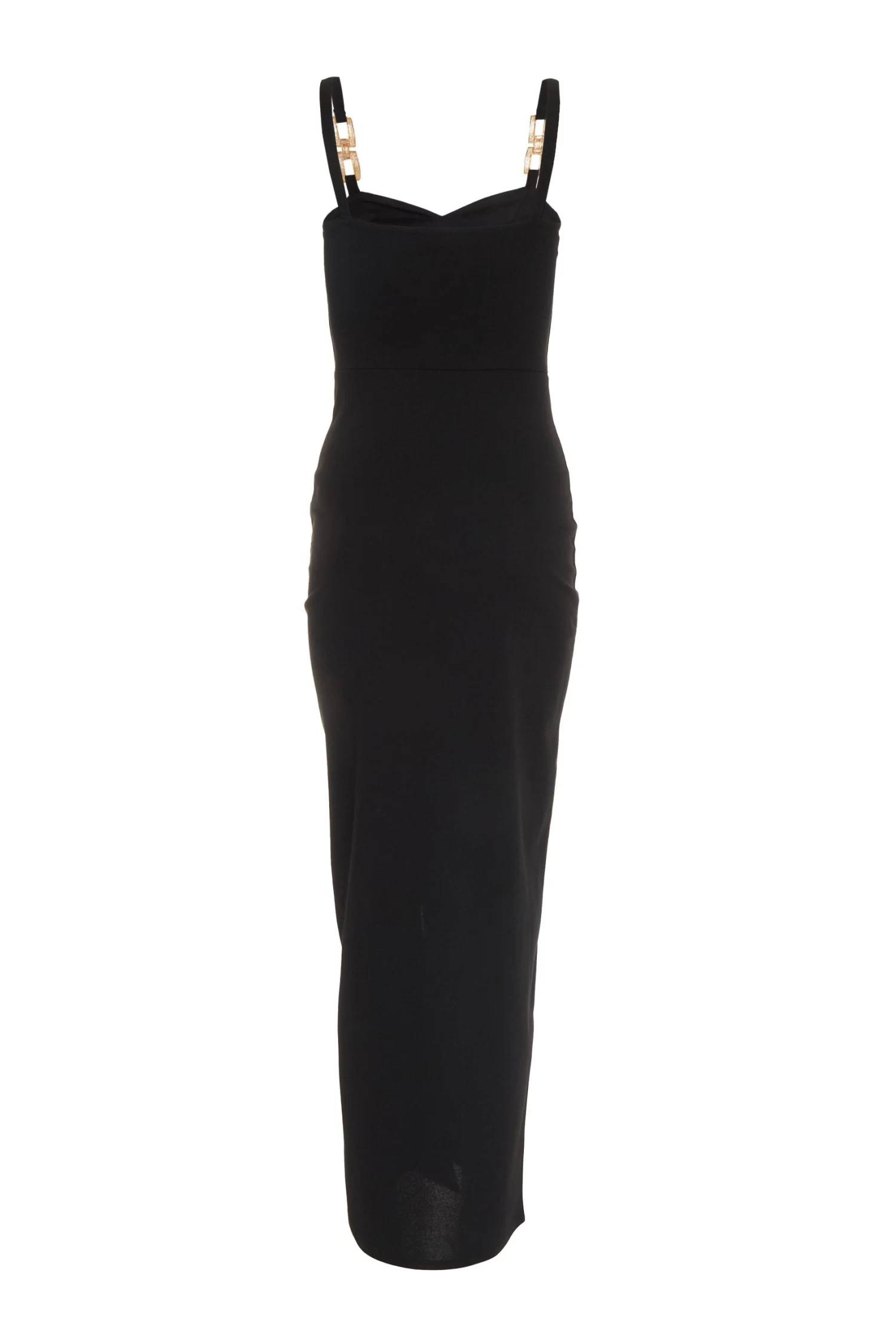Black Buckle Strap Maxi Dress 5 Black Buckle Strap Maxi Dress - Image 5