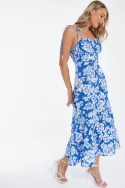 Blue Floral Strappy Midi Dress 9 Blue Floral Strappy Midi Dress -Women Clothing Sale 00100038468 XS scaled