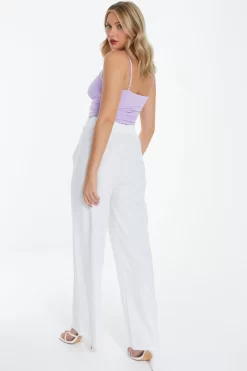 White Palazzo Trousers 8 White Palazzo Trousers -Women Clothing Sale 00100038503 XB scaled