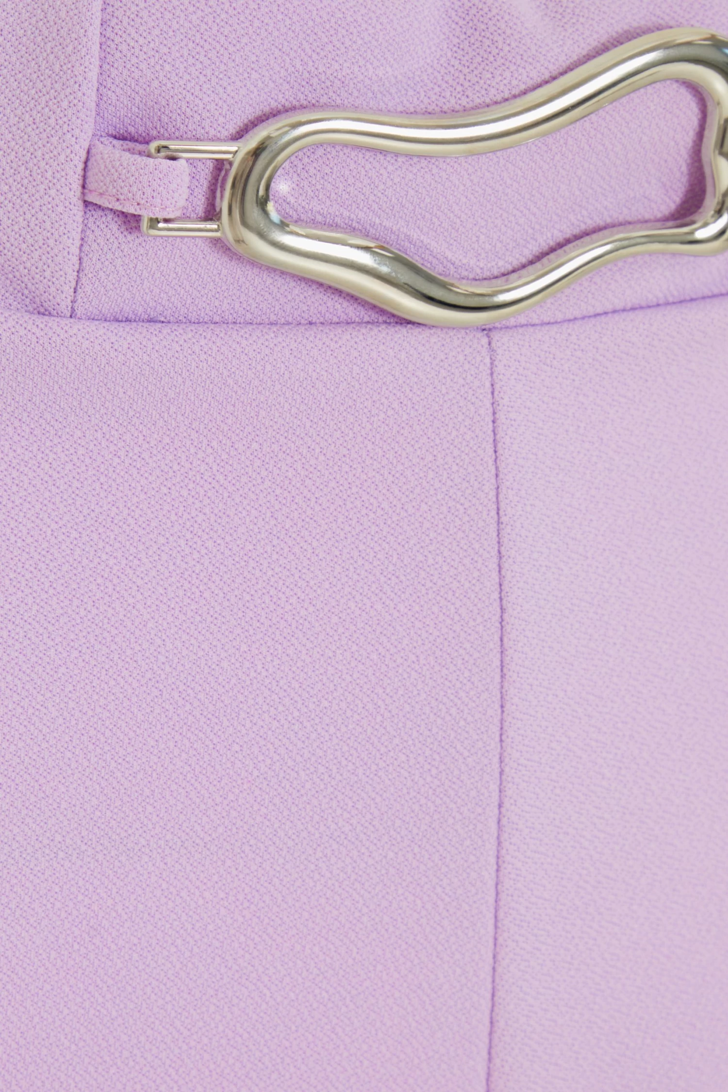 Lilac Buckle Detail High Waist Shorts 6 Lilac Buckle Detail High Waist Shorts - Image 6
