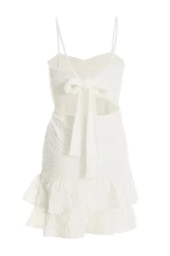 White Tie Back Skater Dress 10 White Tie Back Skater Dress -Women Clothing Sale 00100038556 ZB scaled