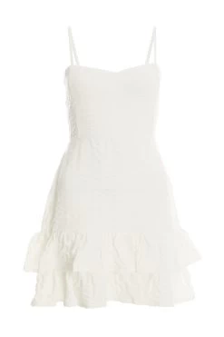 White Tie Back Skater Dress