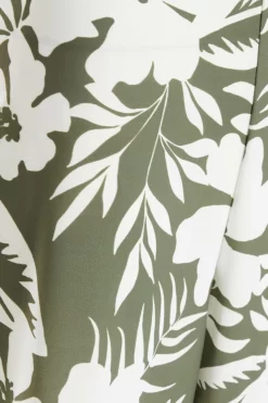 Khaki Tropical Print Culotte Jumpsuit -Women Clothing Sale 00100038589 ZS scaled