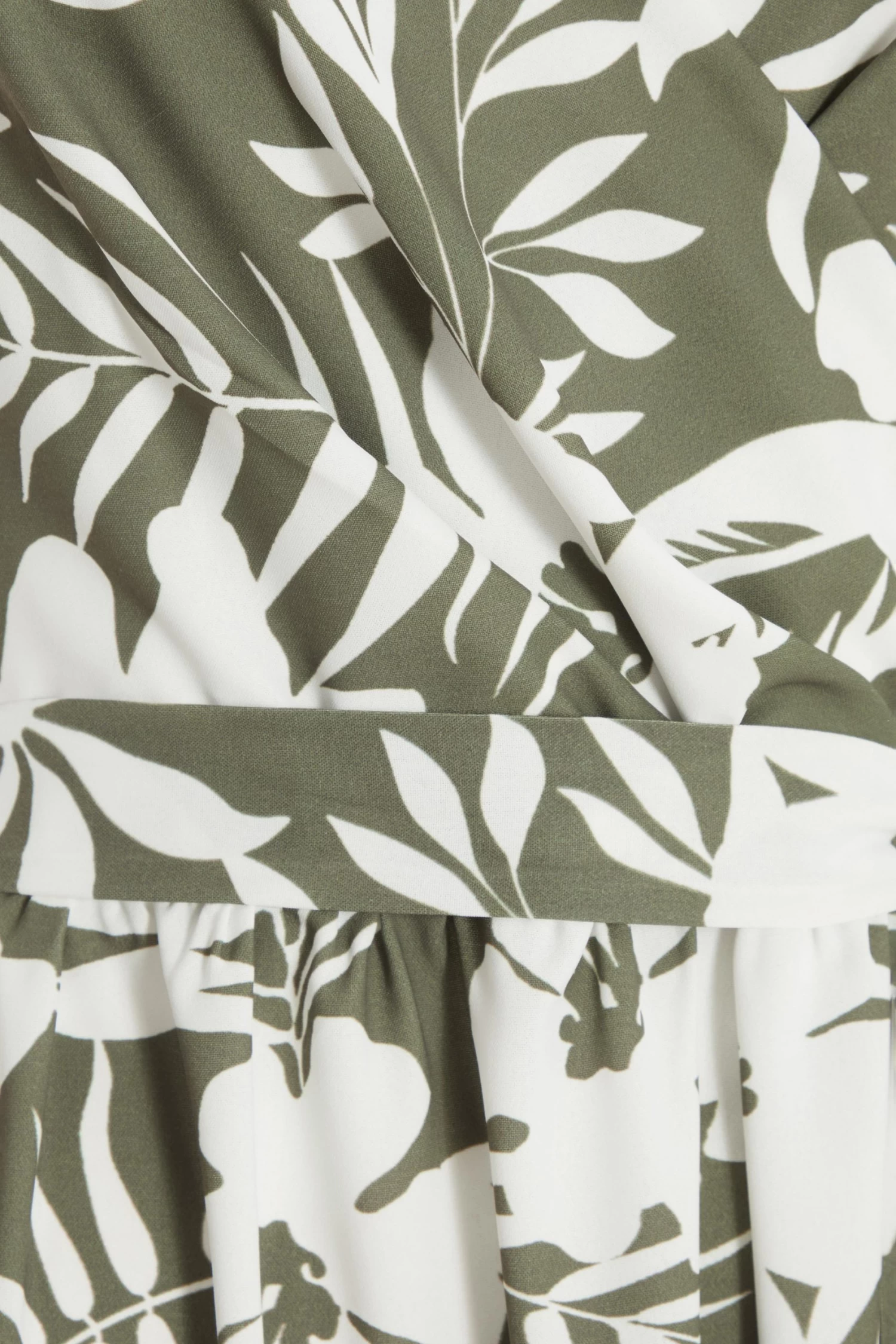 Khaki Tropical Print Maxi Dress 6 Khaki Tropical Print Maxi Dress - Image 6