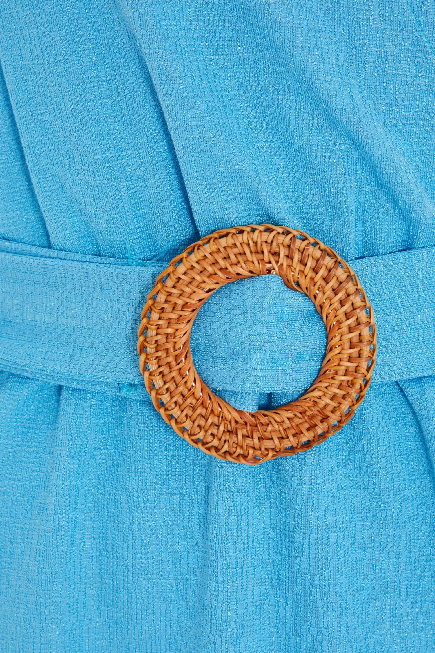 Blue Wrap Belted Mini Dress 6 Blue Wrap Belted Mini Dress - Image 6