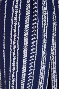 Navy Stripe Print Culotte Jumpsuit -Women Clothing Sale 00100038623 ZS scaled