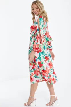 Multicoloured Tropical Midi Dress 8 Multicoloured Tropical Midi Dress -Women Clothing Sale 00100038637 XB scaled