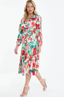 Multicoloured Tropical Midi Dress 9 Multicoloured Tropical Midi Dress -Women Clothing Sale 00100038637 XS scaled