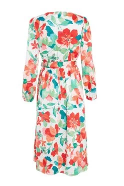 Multicoloured Tropical Midi Dress 10 Multicoloured Tropical Midi Dress -Women Clothing Sale 00100038637 ZB