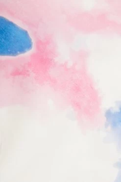 Blue Satin Marble Print Midi Dress 11 Blue Satin Marble Print Midi Dress -Women Clothing Sale 00100038641 ZS