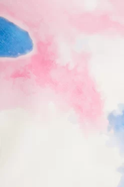 Blue Satin Marble Print Midi Dress -Women Clothing Sale 00100038641 ZS scaled