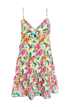 Multicoloured Floral Smock Dress