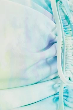 Blue Marble Tie Front Crop Top 11 Blue Marble Tie Front Crop Top -Women Clothing Sale 00100038655 ZS