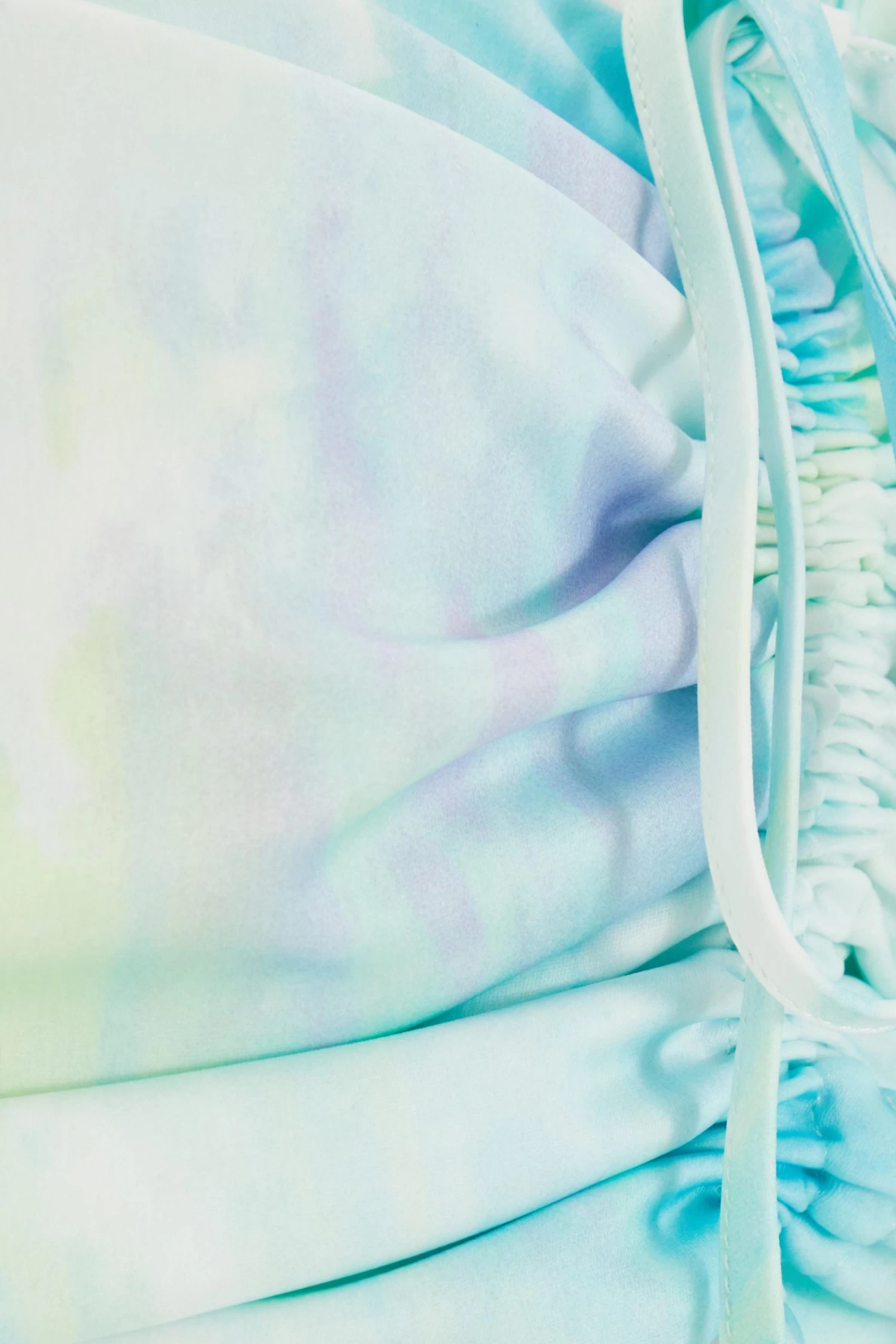 Blue Marble Tie Front Crop Top 6 Blue Marble Tie Front Crop Top - Image 6