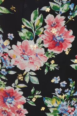 Black Floral Chiffon Wrap Midi Dress 11 Black Floral Chiffon Wrap Midi Dress -Women Clothing Sale 00100038768 ZS scaled