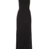 Black Cross Front Maxi Dress