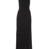 Black Cross Front Maxi Dress