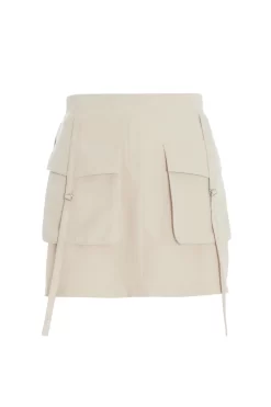 Stone Cargo Mini Skirt
