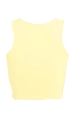Yellow Crop Top -Women Clothing Sale 00100038788 ZB