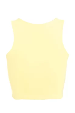 Yellow Crop Top -Women Clothing Sale 00100038788 ZB scaled