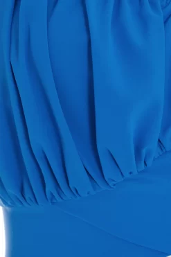 Blue Ruched Crop Top 11 Blue Ruched Crop Top -Women Clothing Sale 00100038789 ZS scaled