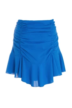 Blue Ruched Mini Skirt 10 Blue Ruched Mini Skirt -Women Clothing Sale 00100038790 ZB scaled
