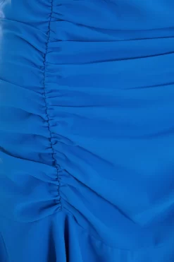 Blue Ruched Mini Skirt 11 Blue Ruched Mini Skirt -Women Clothing Sale 00100038790 ZS scaled