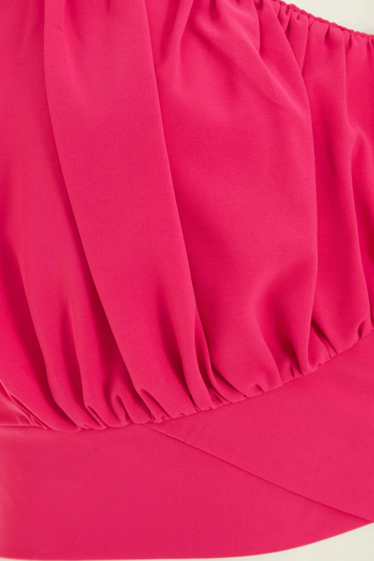 Pink Ruched Crop Top 6 Pink Ruched Crop Top - Image 6