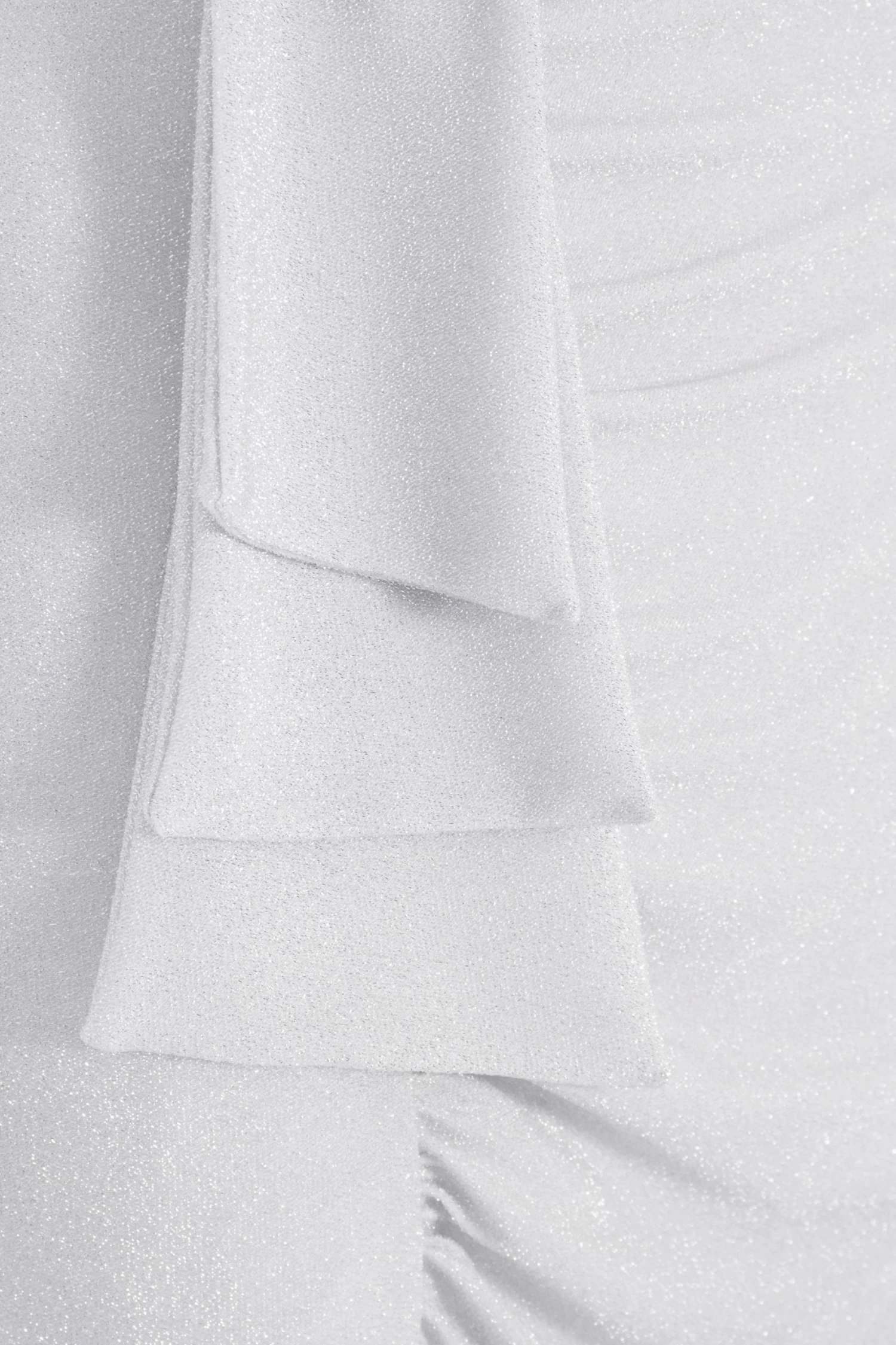 Silver Glitter Bardot Maxi Dress 6 Silver Glitter Bardot Maxi Dress - Image 6