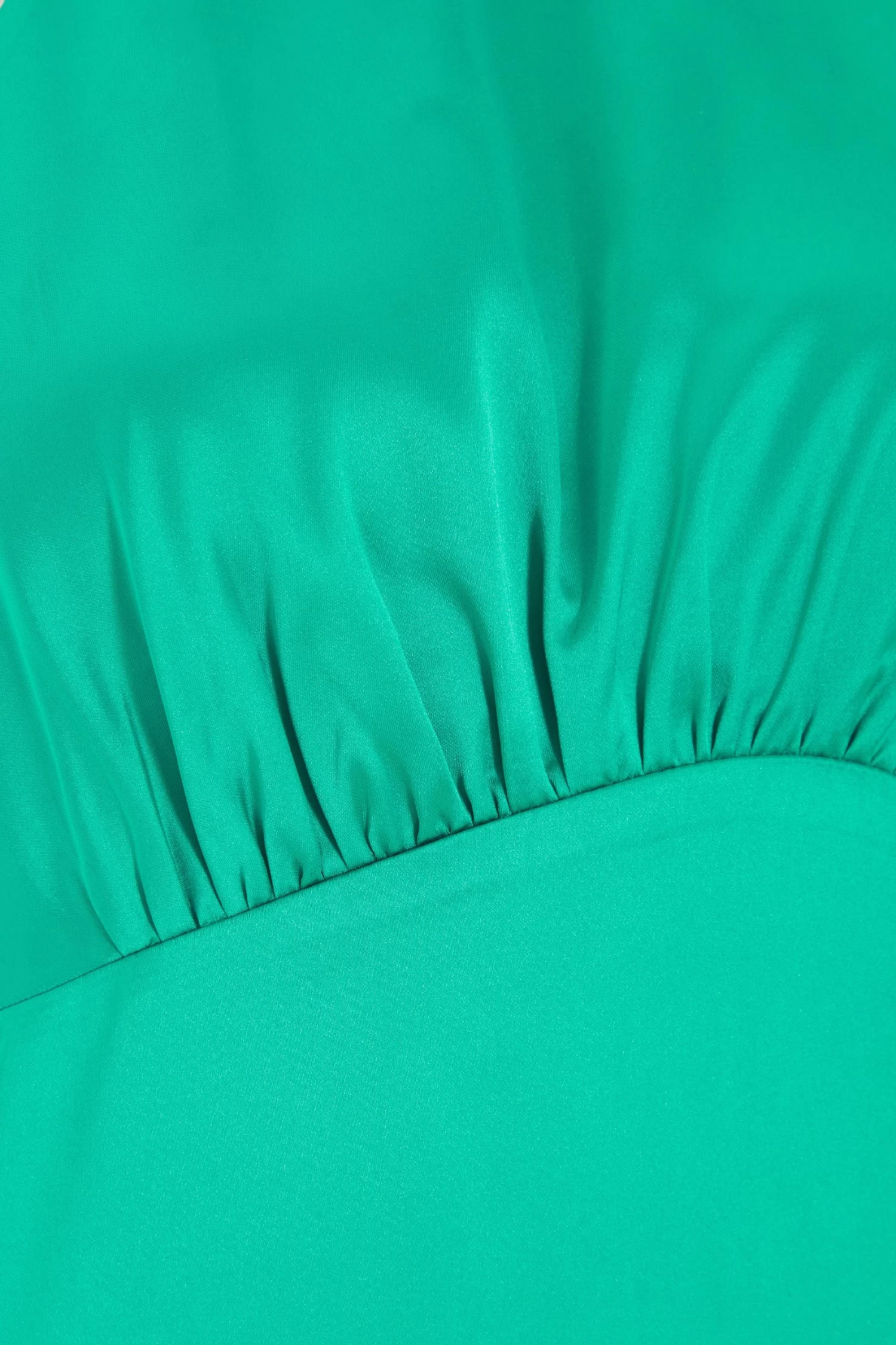 Jade Green Satin High Neck Midi Dress 6 Jade Green Satin High Neck Midi Dress - Image 6