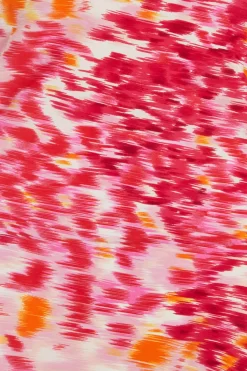 Pink Brush Stroke Ruched Midaxi Dress -Women Clothing Sale 00100038960 ZS scaled