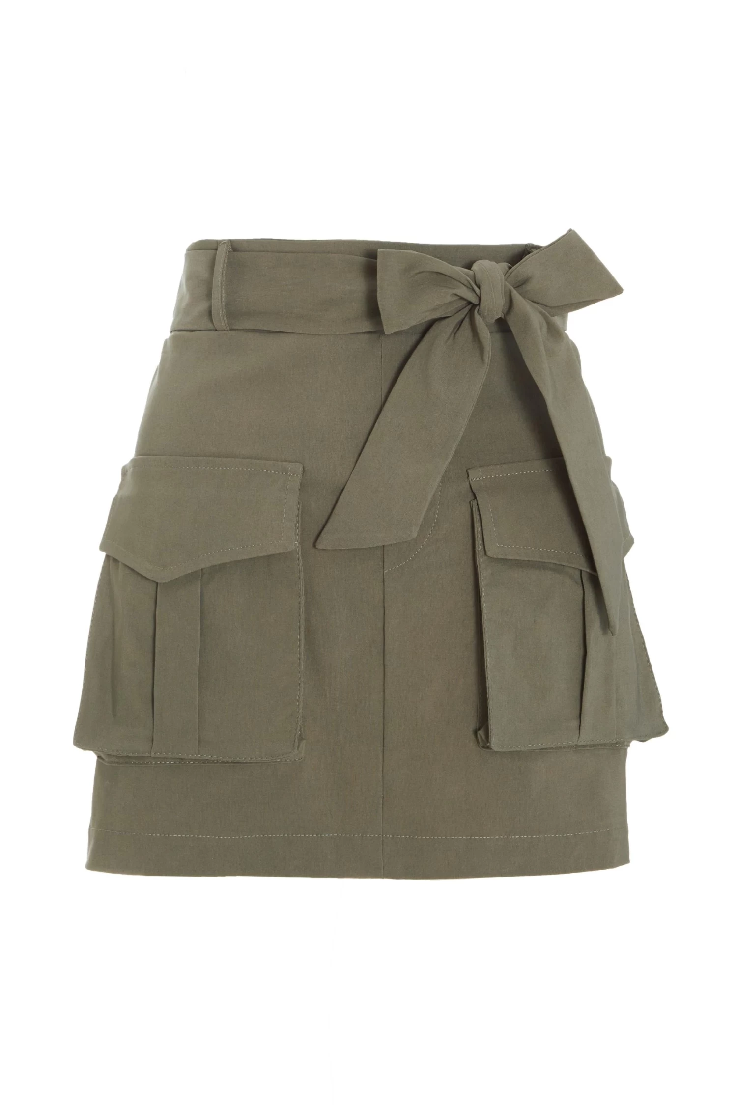 Khaki Cargo Mini Skirt 1 Khaki Cargo Mini Skirt