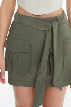 Khaki Cargo Mini Skirt 11 Khaki Cargo Mini Skirt -Women Clothing Sale 00100038977 ZS scaled