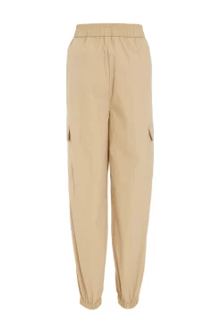 Camel Parachute Cargo Trouser -Women Clothing Sale 00100038980 ZB scaled