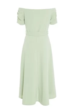Green Bardot Dip Hem Midi Dress 10 Green Bardot Dip Hem Midi Dress -Women Clothing Sale 00100038996 ZB scaled
