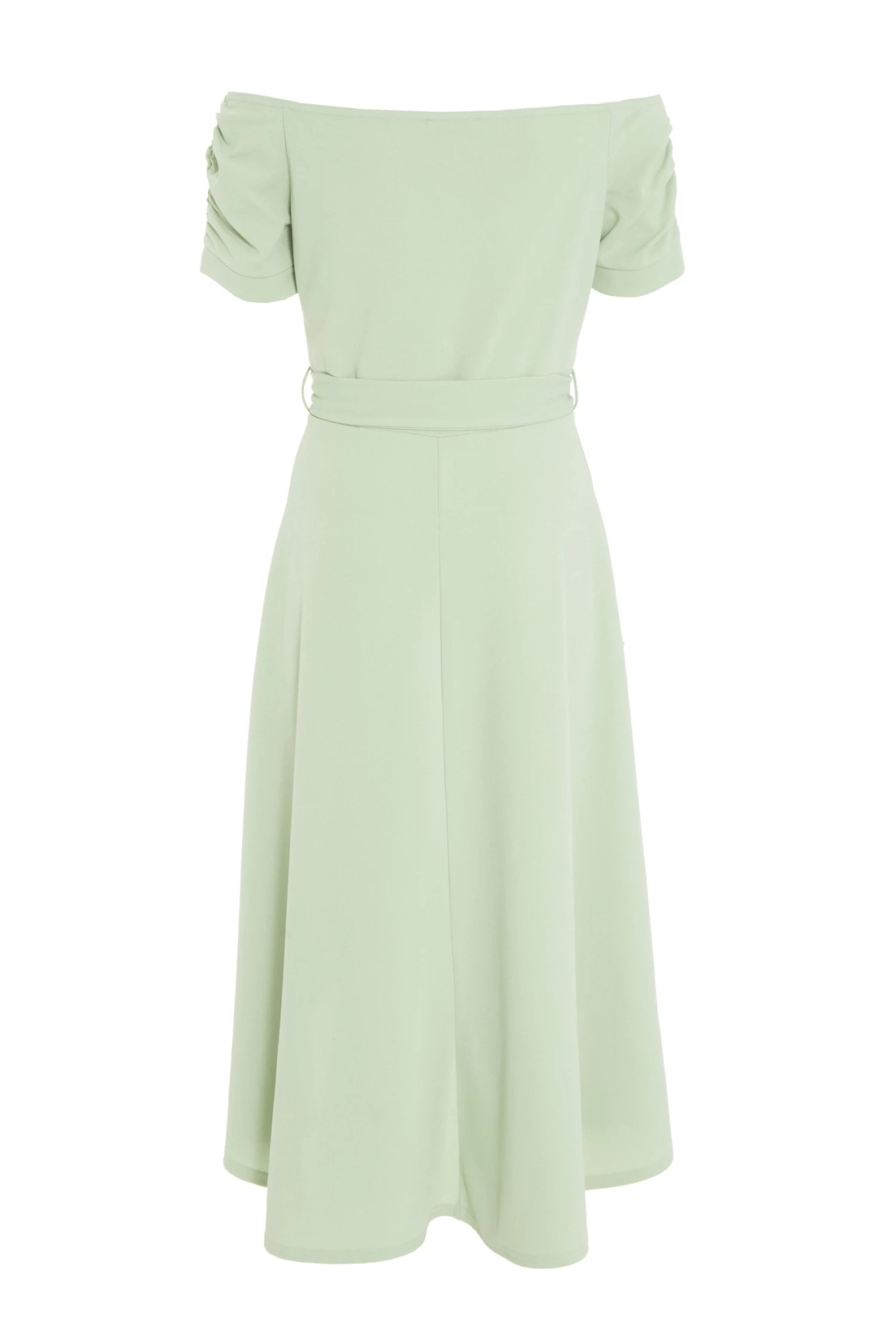 Green Bardot Dip Hem Midi Dress 5 Green Bardot Dip Hem Midi Dress - Image 5