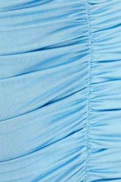 Blue Ruched Bodycon Mini Dress 11 Blue Ruched Bodycon Mini Dress -Women Clothing Sale 00100038998 ZS