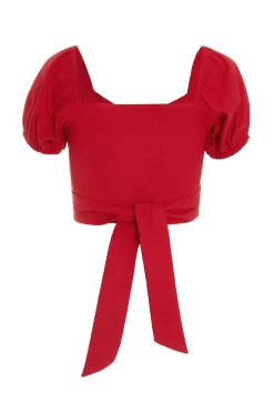 Red Cut Out Crop Top 10 Red Cut Out Crop Top -Women Clothing Sale 00100039048 ZB scaled